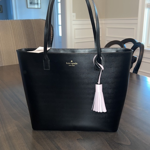 kate spade Handbags - Kate Spade W Wright Place Karla W/Tassel Black Tote NWT Kate Spade